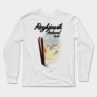 Reykjavík Iceland to Ski Long Sleeve T-Shirt